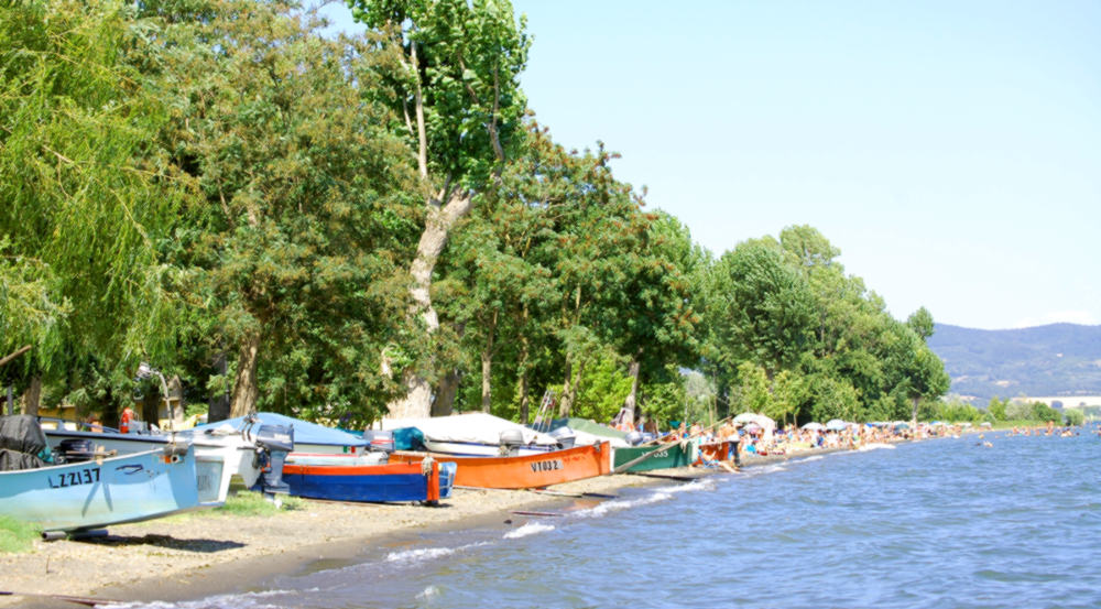 Strand in der Nähe Bolsenas